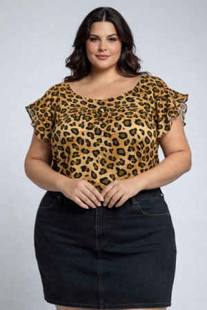 BLUSA COM FRANZIDO NO BUSTO