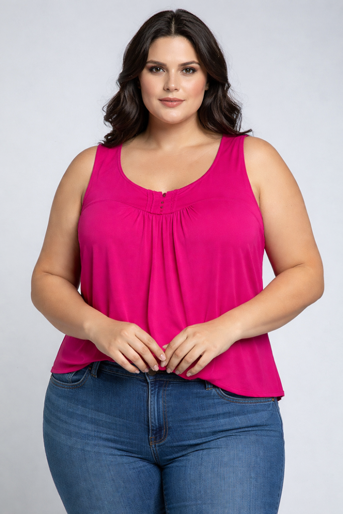 BLUSA COM BOTÃO NAS COSTAS